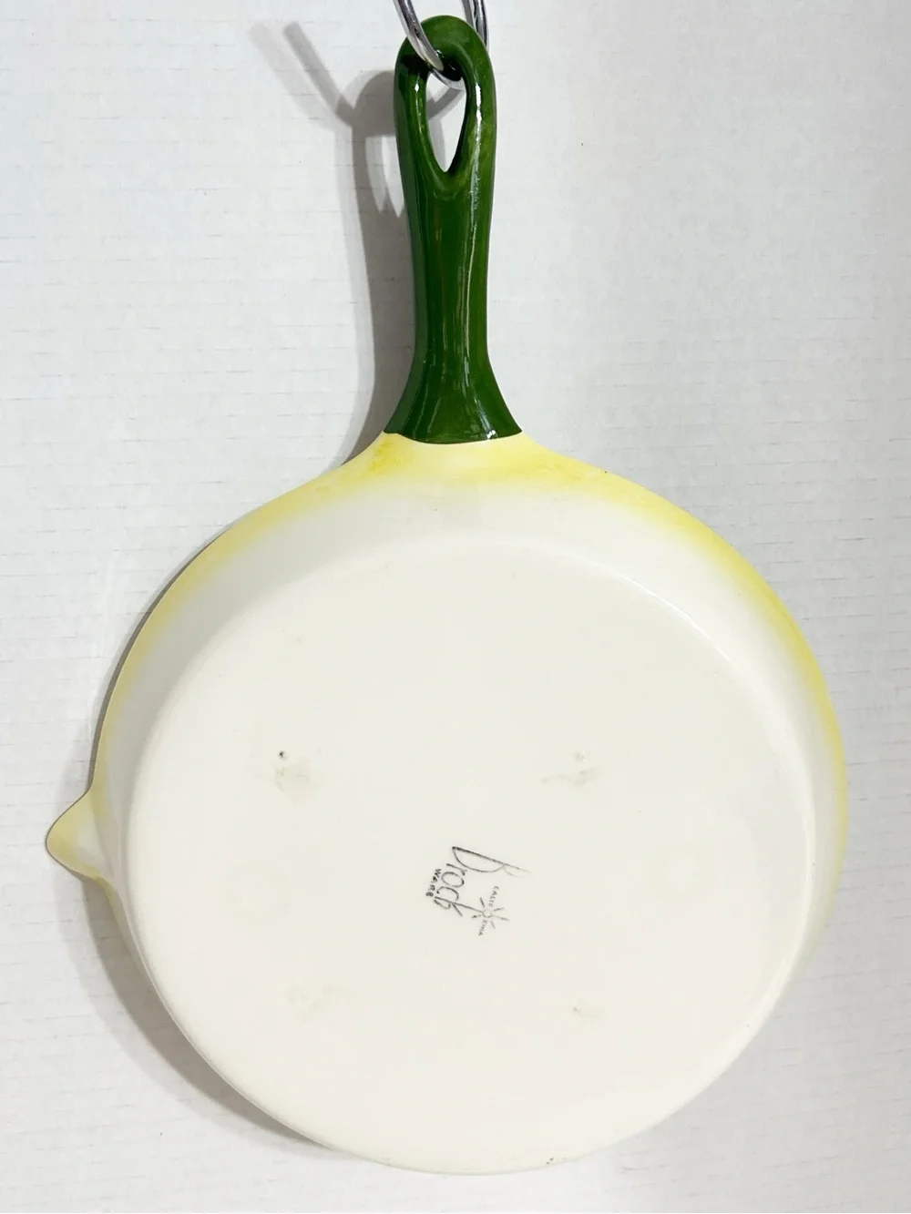 Vintage Brock Ware California Ceramic Skillet Wall Plaque Farm Milkmaid Cow
